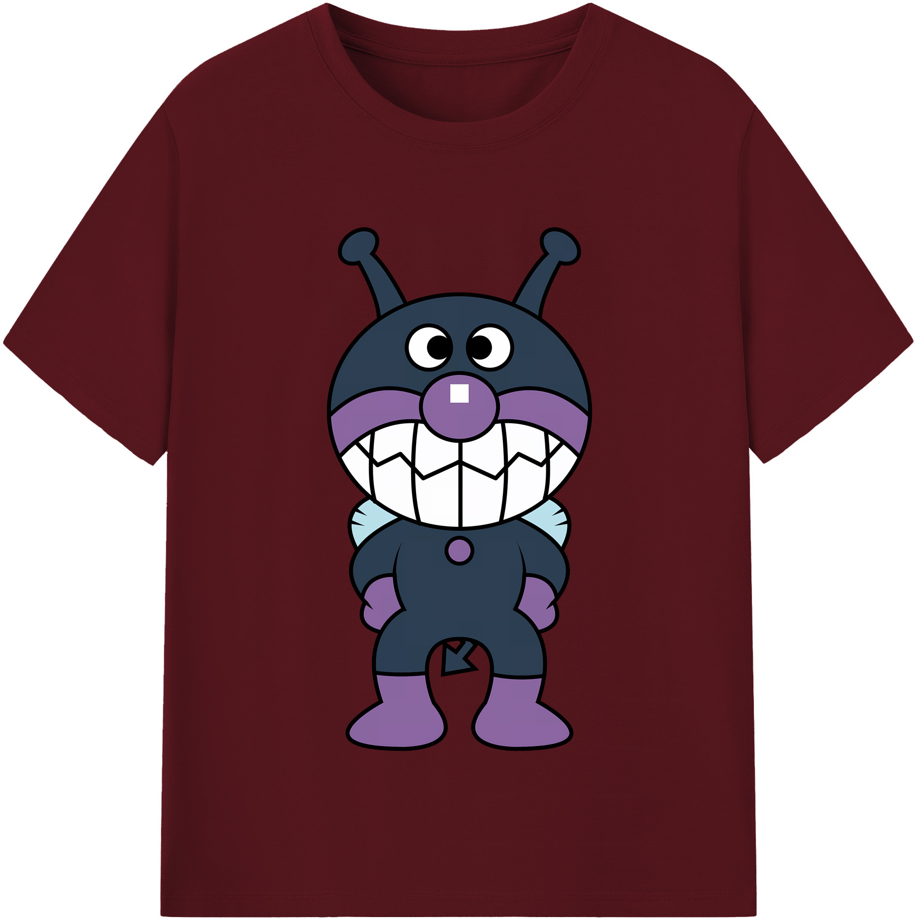 （画像用） アンパンマン Anpanman 綿100％半袖Tシャツ（フロントプリント）